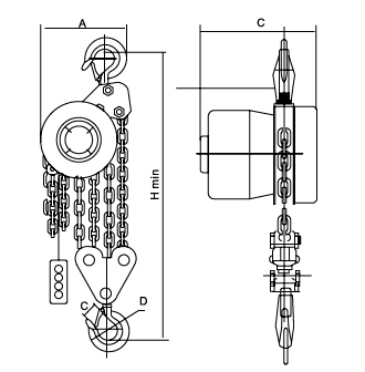 爬架電動(dòng)葫蘆結(jié)構(gòu)圖